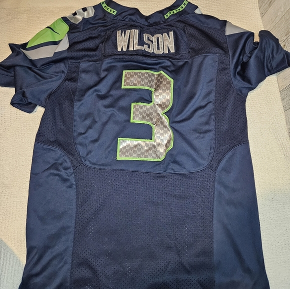 Nike On Field Seattle Seahawks Russell Wilson #3 STITCHED NFL Jersey Size 44 - Picture 10 of 16